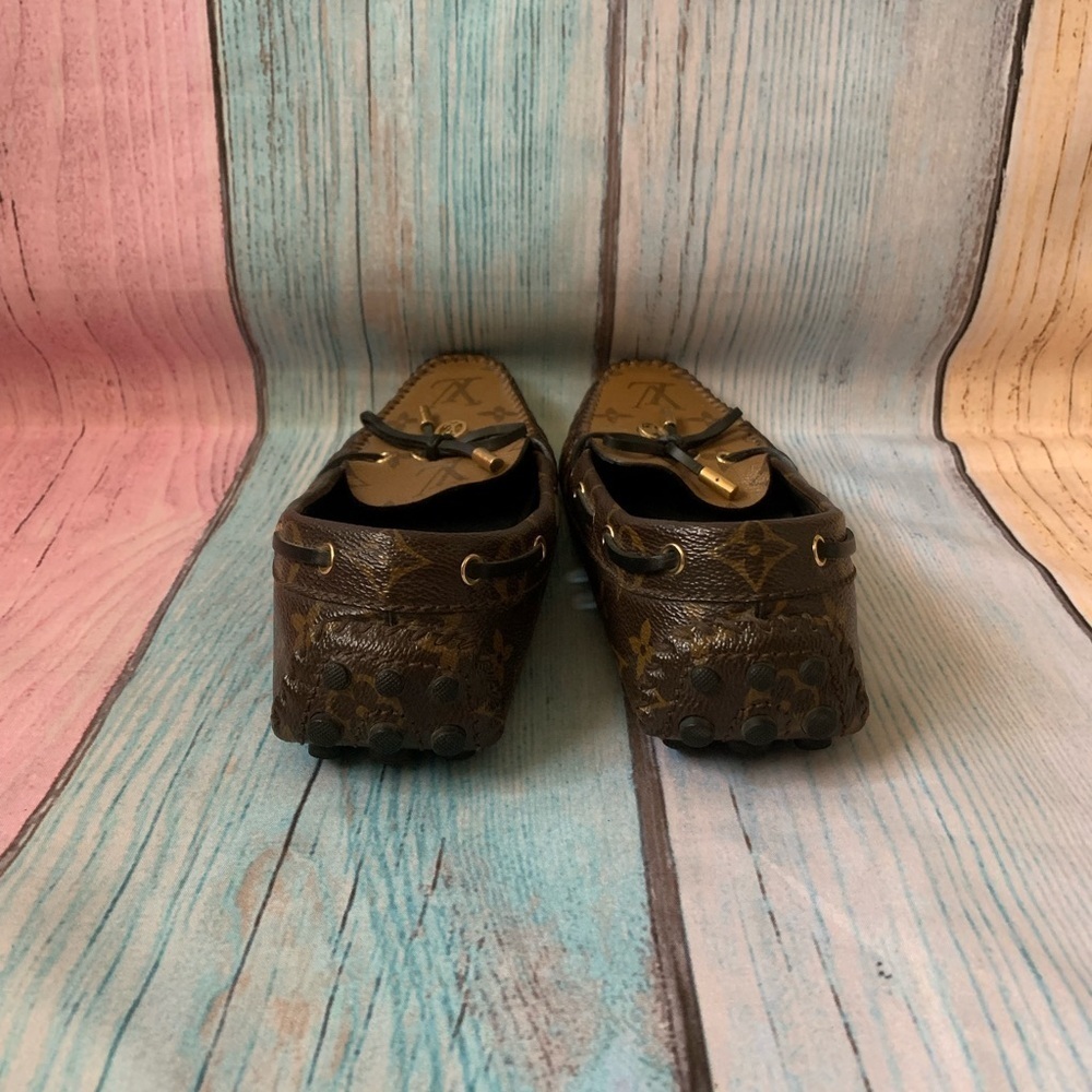 Louis Vuitton Gloria Brown Monogram flat Loafers - Picture 11 of 15